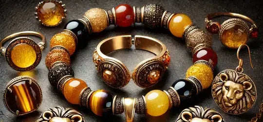 A_slightly_darker_artistic_image_showcasing_semiprecious_stone_jewelry_including_earrings_bracelets_pendants_and_necklaces_made_from_stones