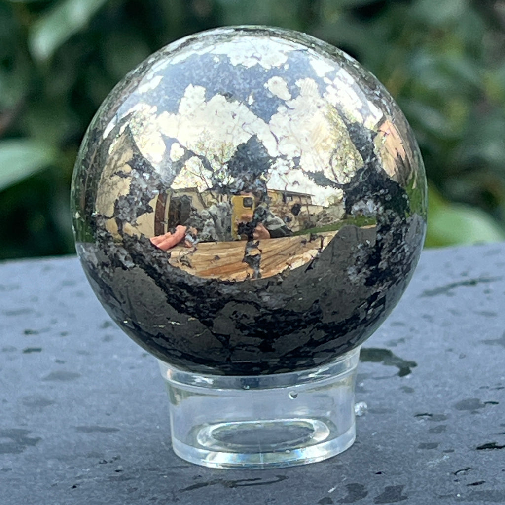 Sfera pirita model 3, pietre semipretioase - druzy.ro 4 