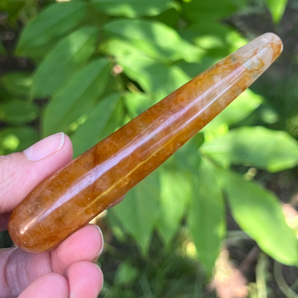 Bagheta golden healer, cuart lamaie model 13, pietre semipretioase - druzy.ro 1 