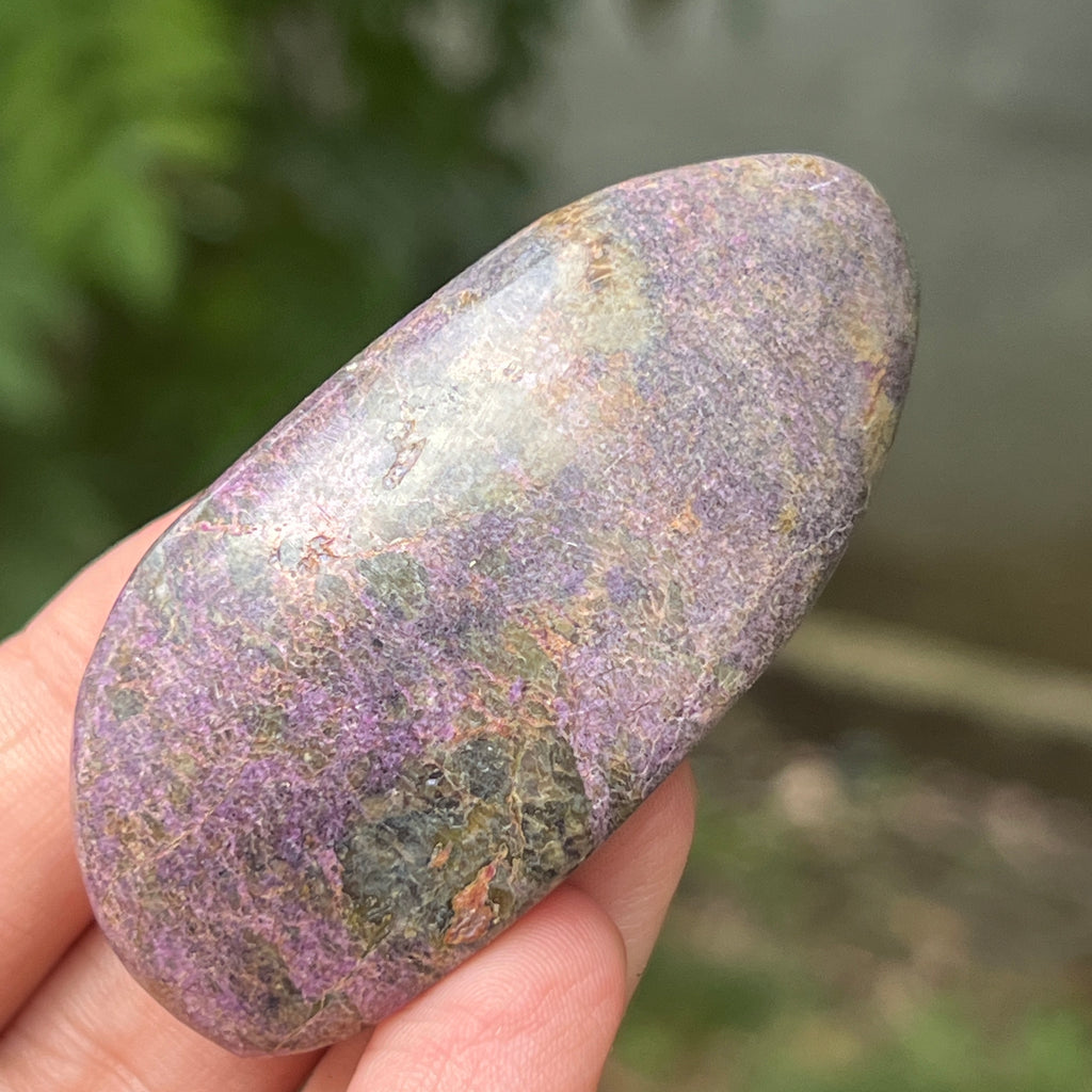 Palmstone atlantisit (stichtit, serpentin) model 1, pietre semipretioase - druzy.ro 2 