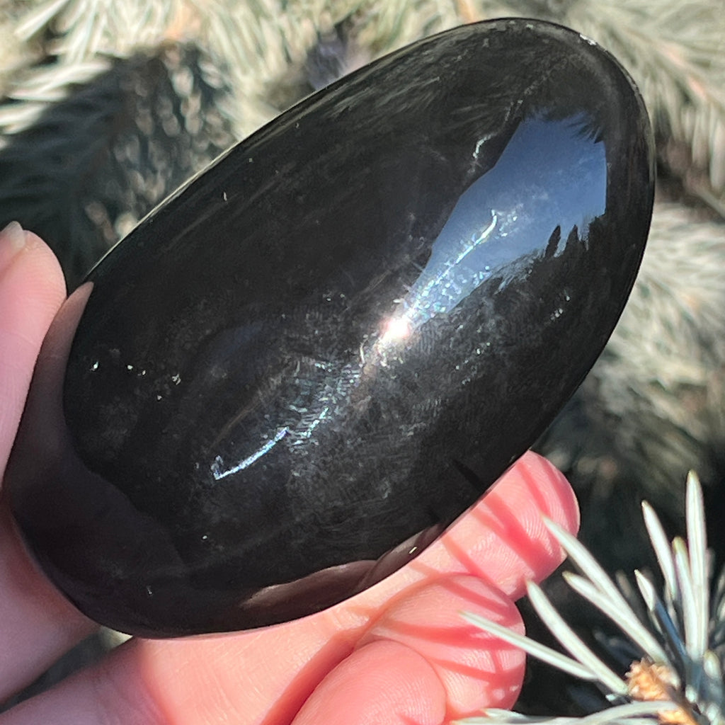 Obsidian curcubeu palmstone L model 9, pietre semipretioase - druzy.ro 3 