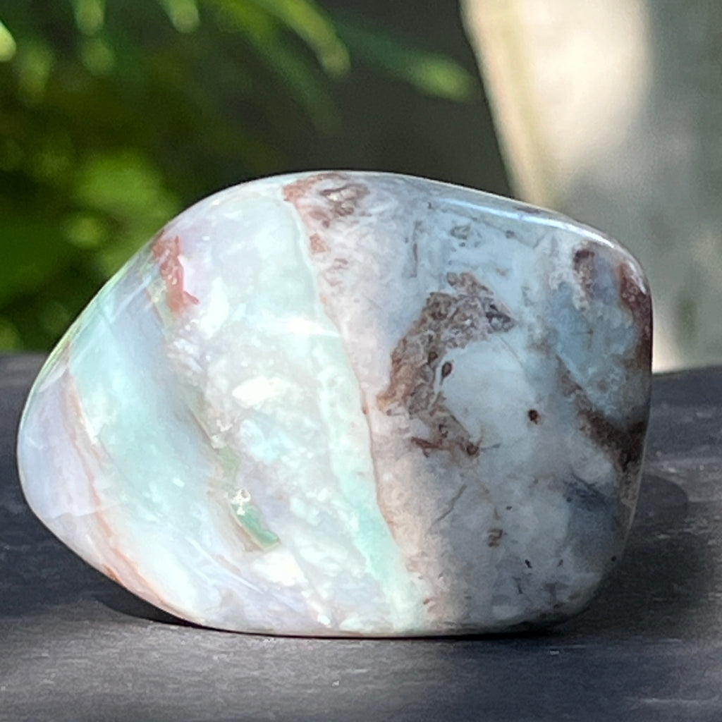 Calcedonie cu crom albastru-verzuie din Zimbabwe -forma libera| Model 7, pietre semipretioase - druzy.ro 4 