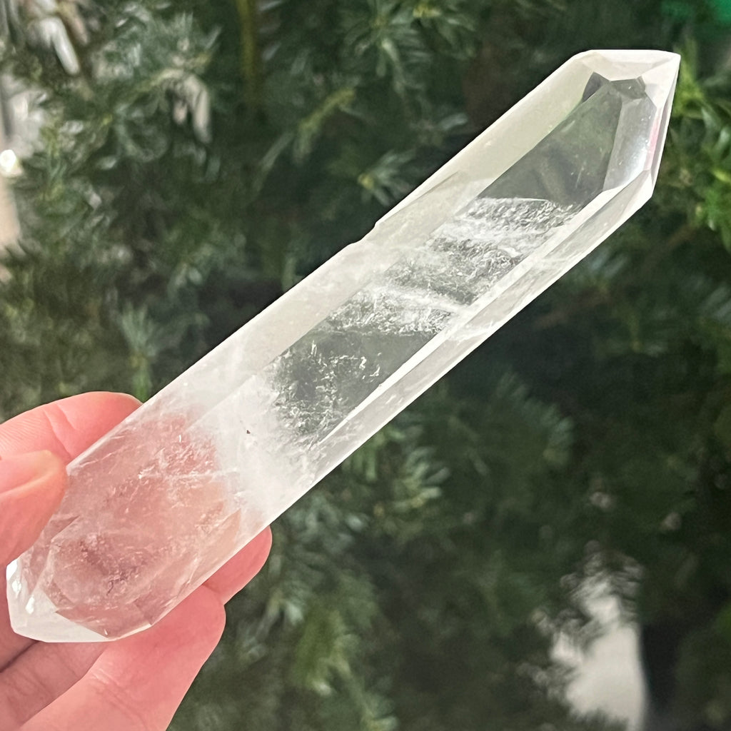 Dublu varf cuart incolor din Madagascar model 1, pietre semipretioase - druzy.ro 2 