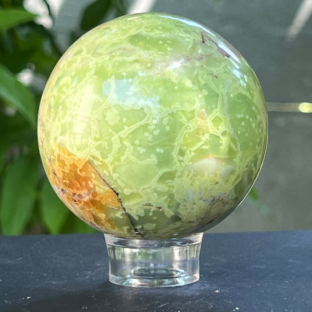 Sfera Opal verde model 4, pietre semipretioase - druzy.ro 2 