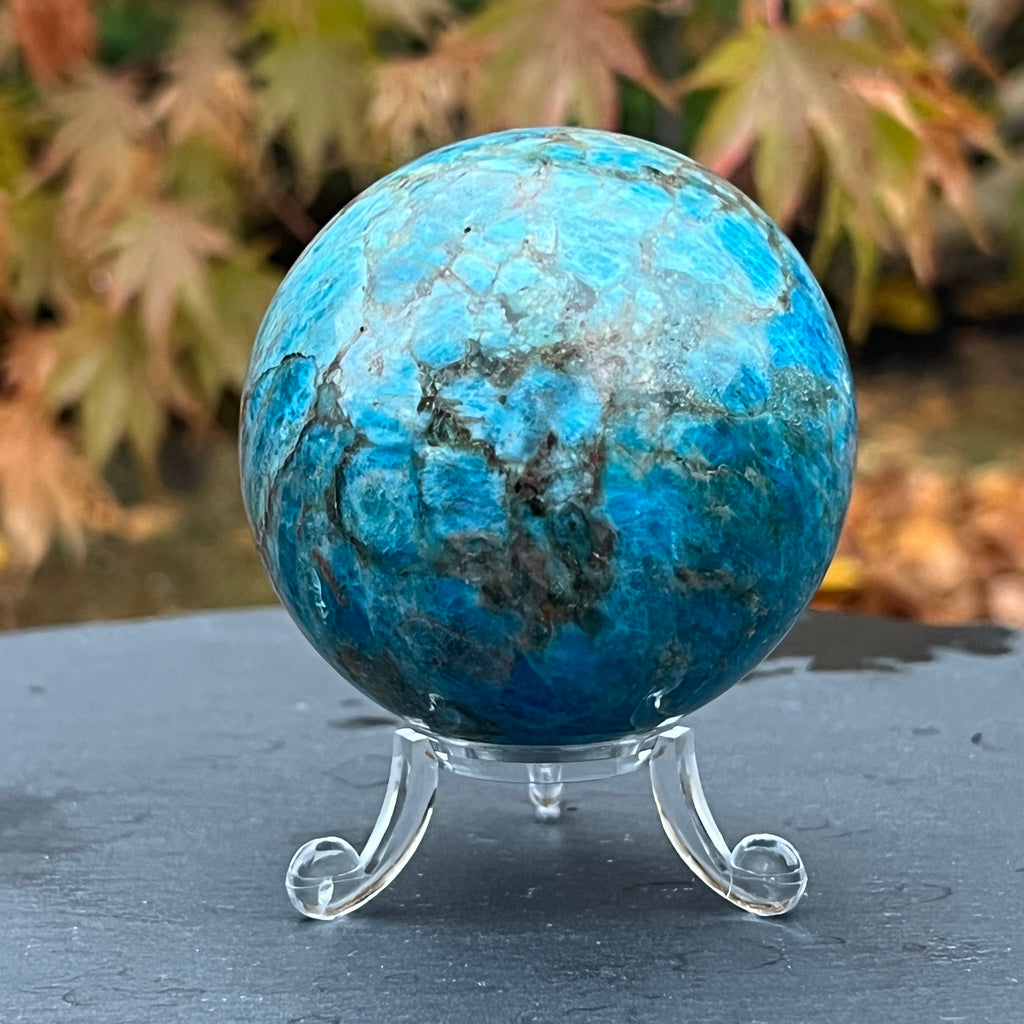 Apatit sfera m1, 6.8 cm, druzy.ro, cristale 4