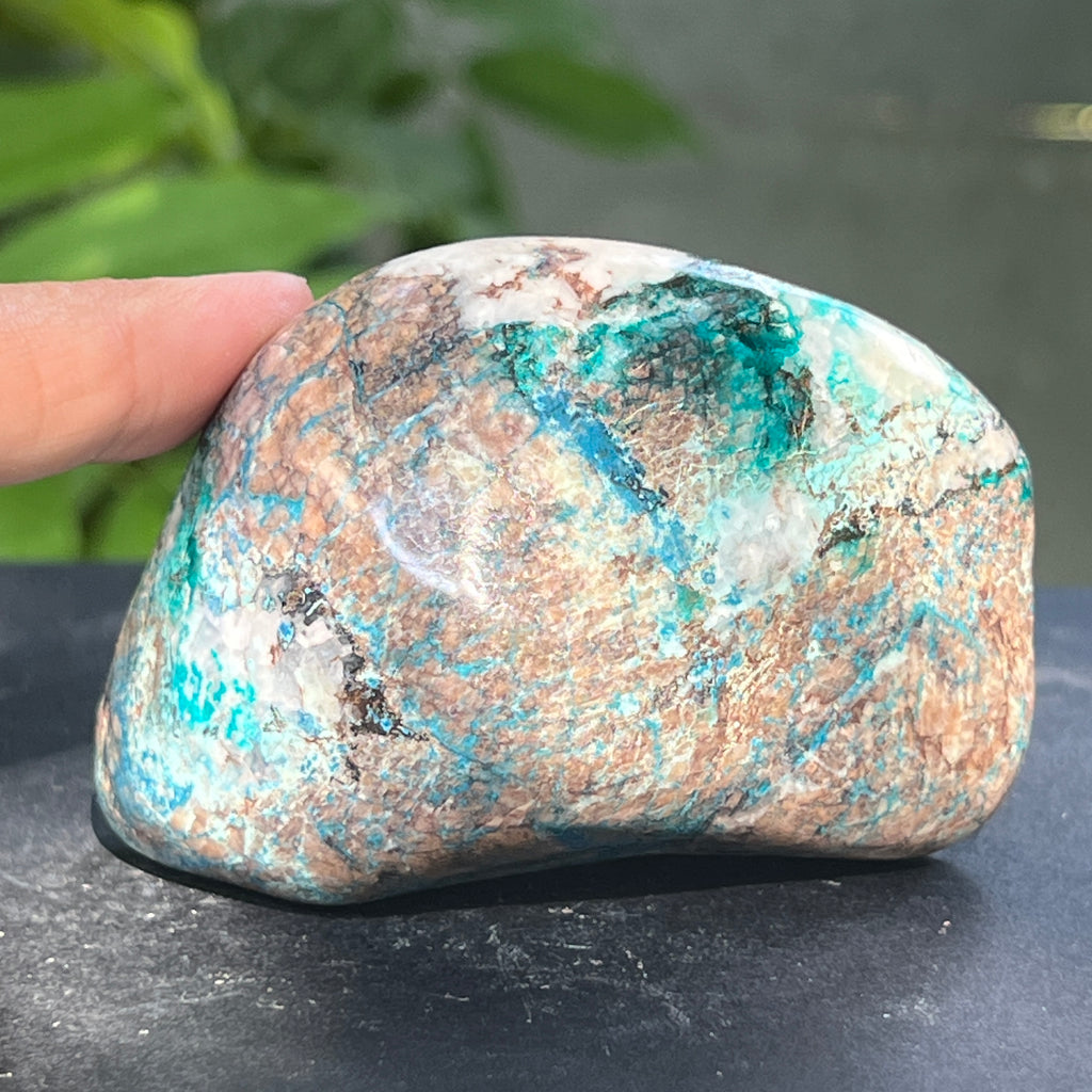 Shattuckite forma libera/palmstone m14, pietre semipretioase - druzy.ro 3 