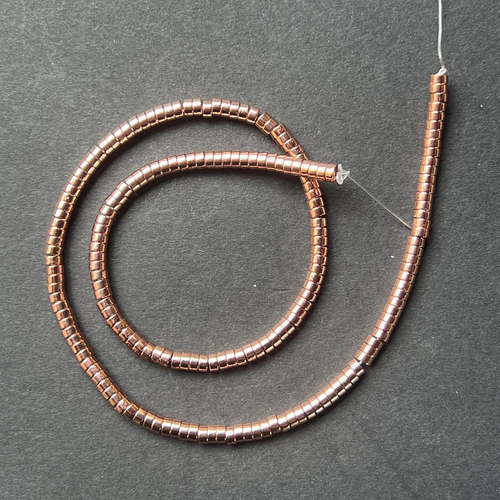 Sirag margele pietre semipretioase HEMATIT WAVE ROSE, pietre semipretioase - druzy.ro 1 