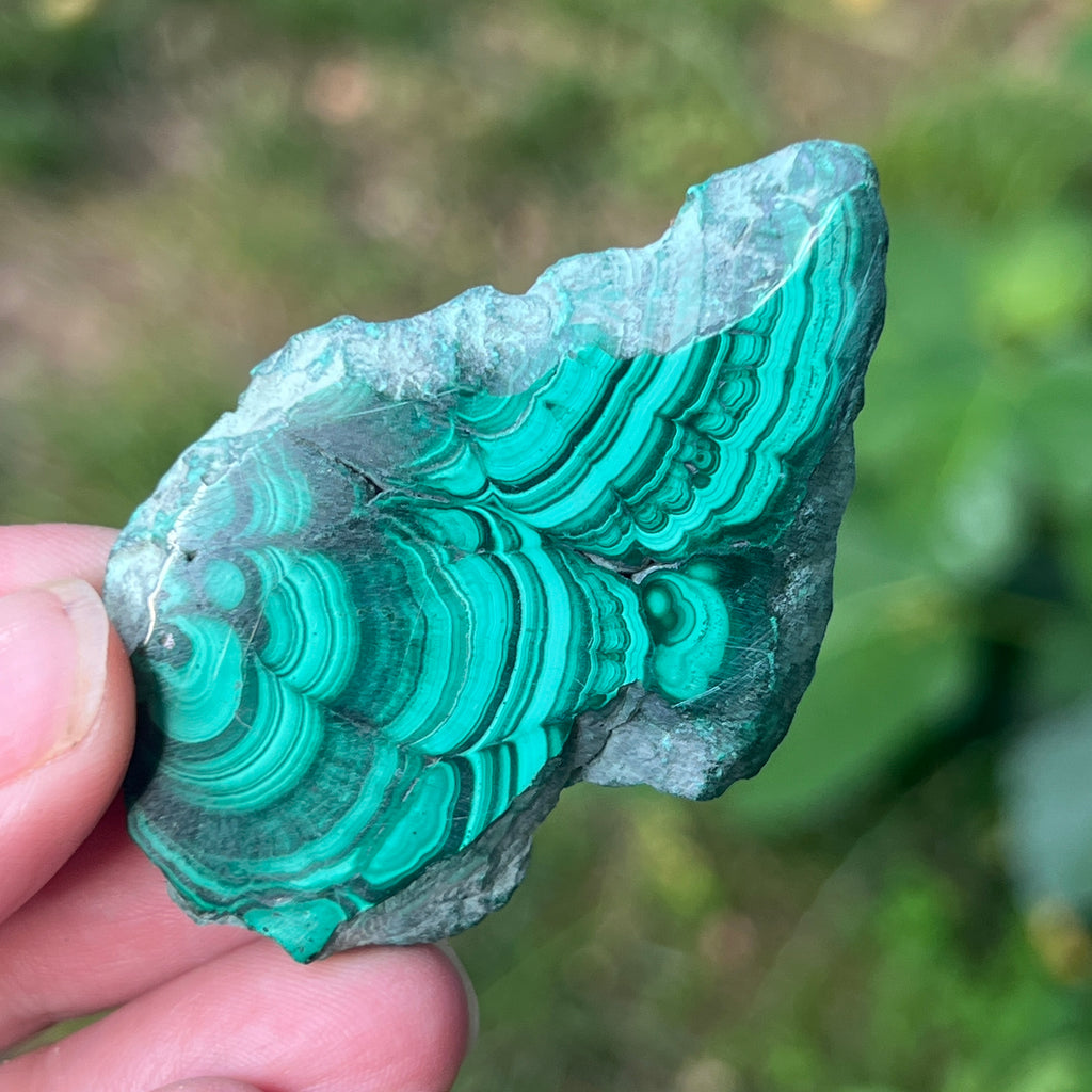 Felie malachit | Model 10, pietre semipretioase - druzy.ro 2 
