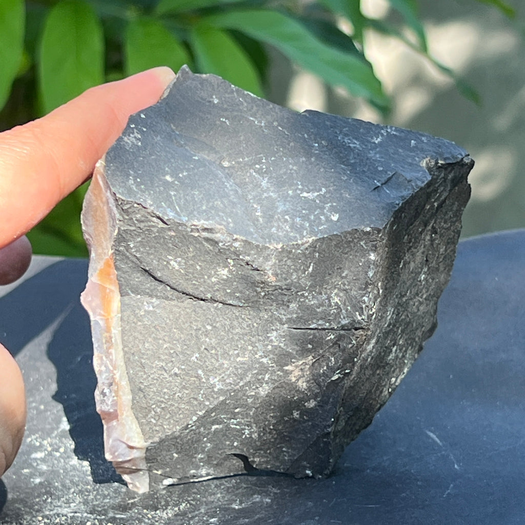 Onix negru piatra bruta India model 9, pietre semipretioase - druzy.ro 2 