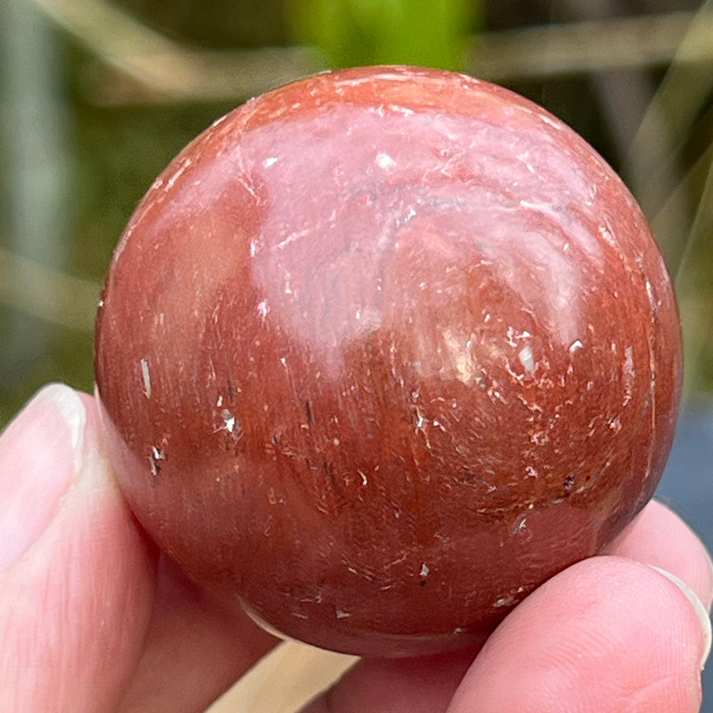 Sfera jasp rosu 3.5 cm, pietre semipretioase - druzy.ro 3 