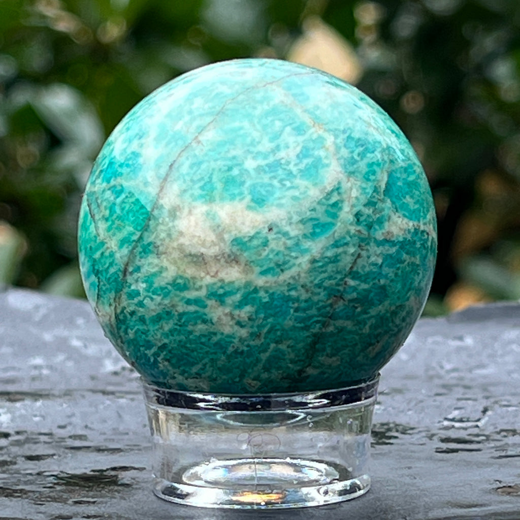 Sfera amazonit din Madagascar model 5, pietre semipretioase - druzy.ro 2 