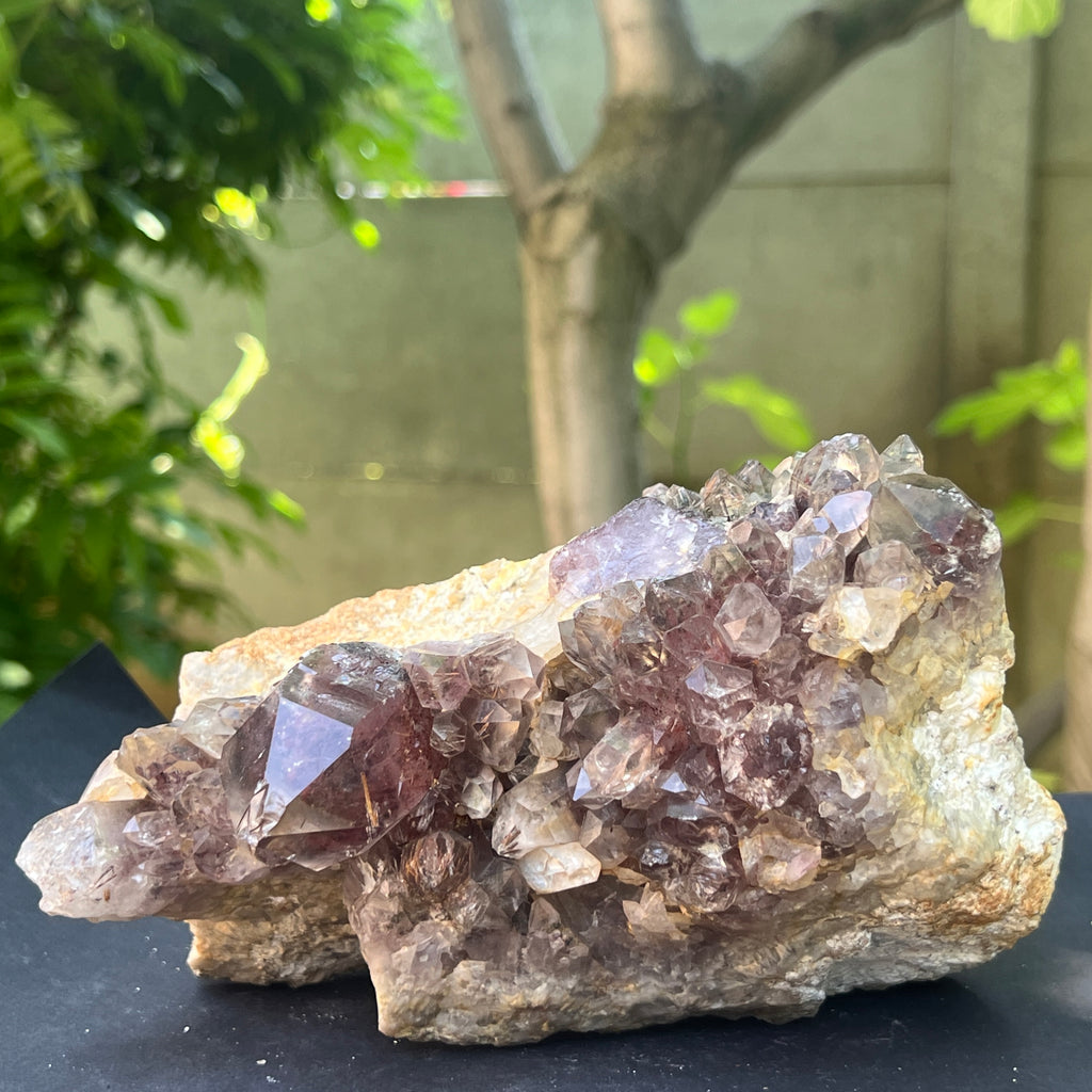Cluster cuart rosu hematoid | Model L2, pietre semipretioase - druzy.ro 8 