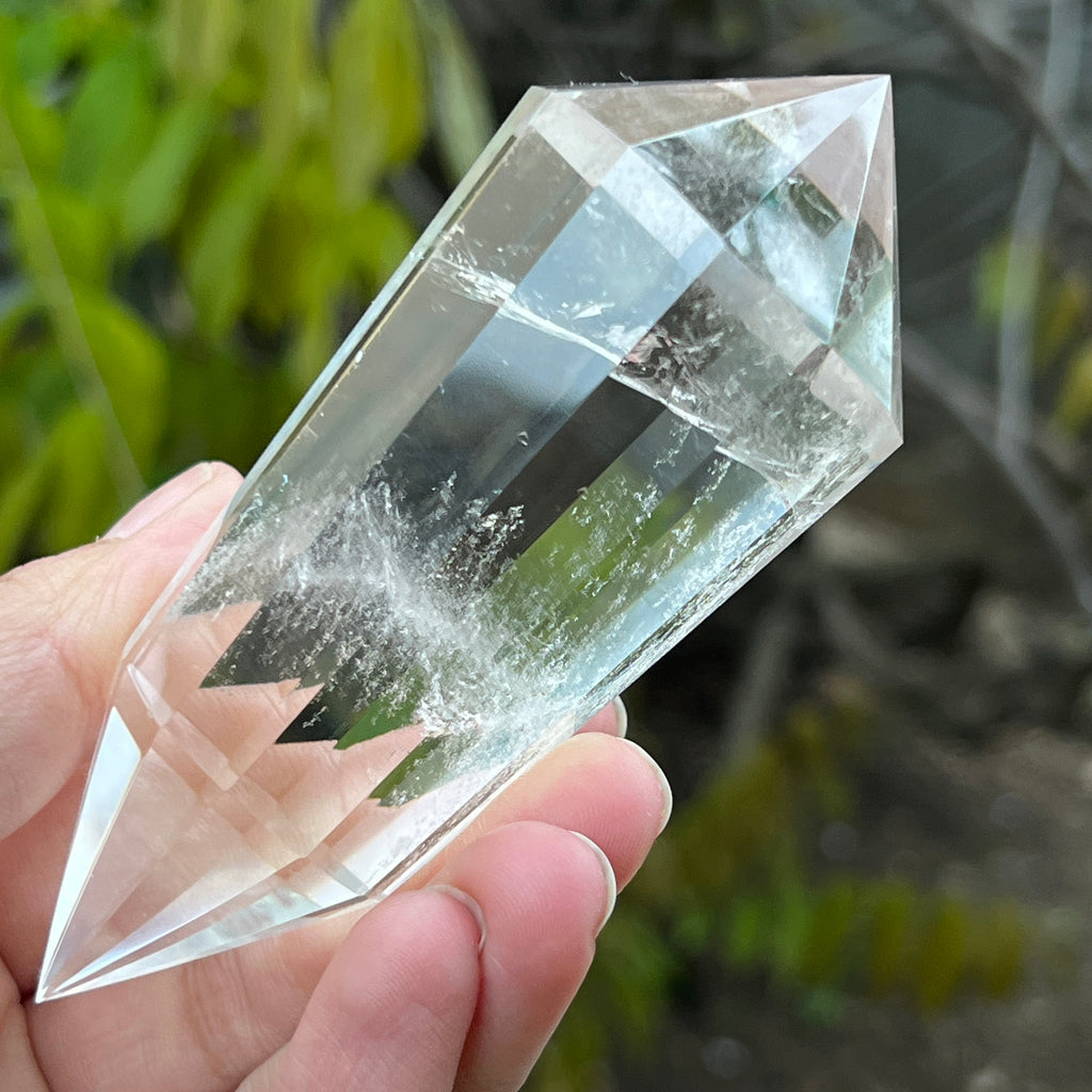 Bagheta cuart vogel, 12 fete, Brazilia model 4, pietre semipretioase - druzy.ro 1 