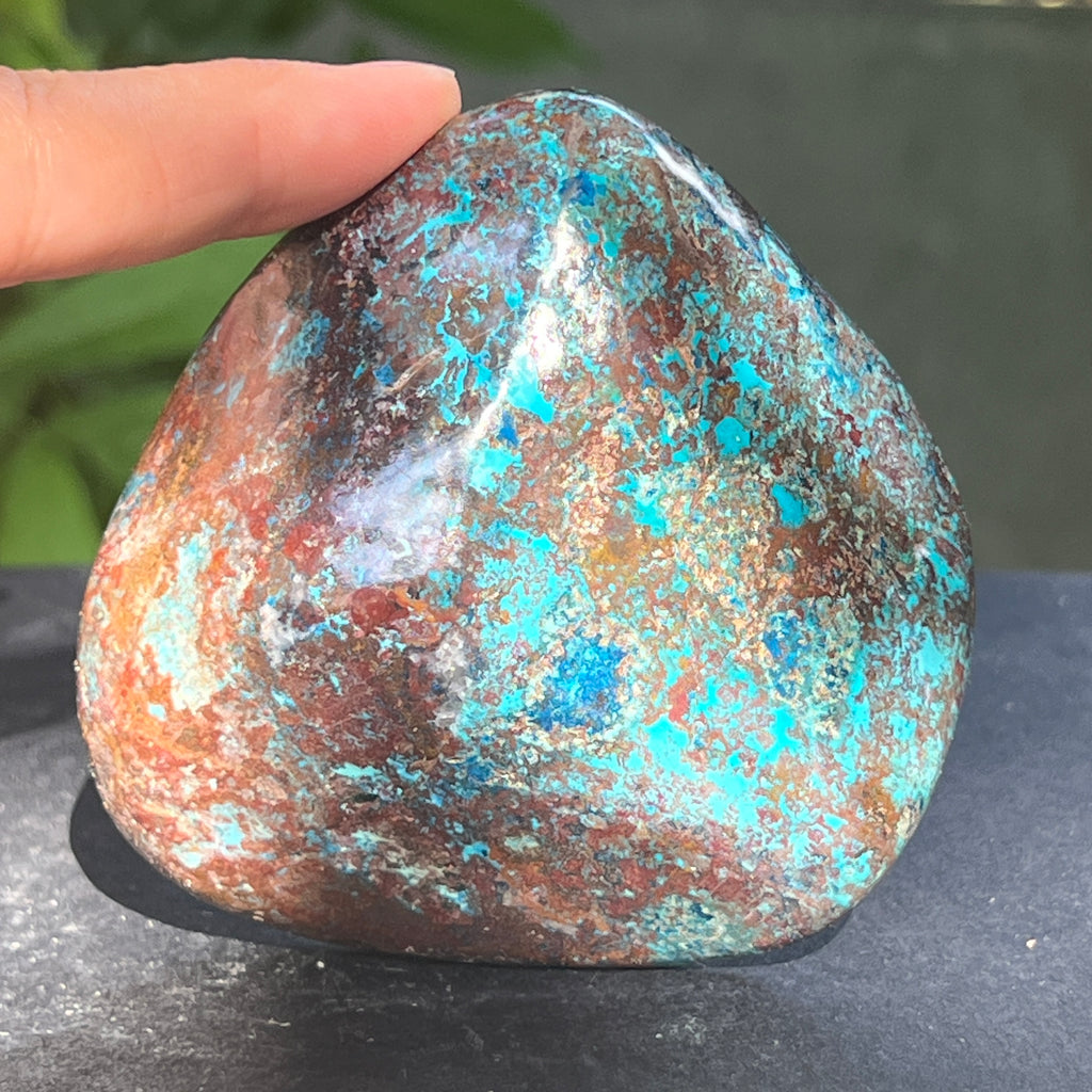 Shattuckite forma libera/palmstone m17, pietre semipretioase - druzy.ro 7 