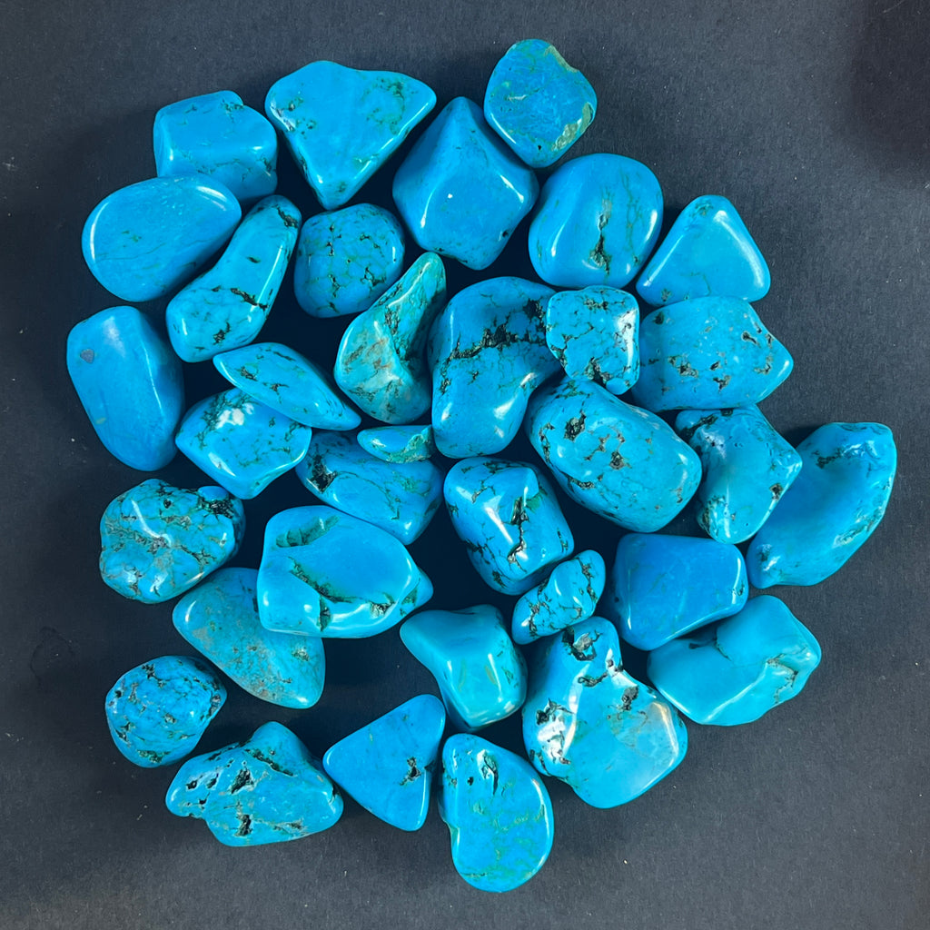 Howlit albastru piatra rulata mini, pietre semipretioase - druzy.ro 3 