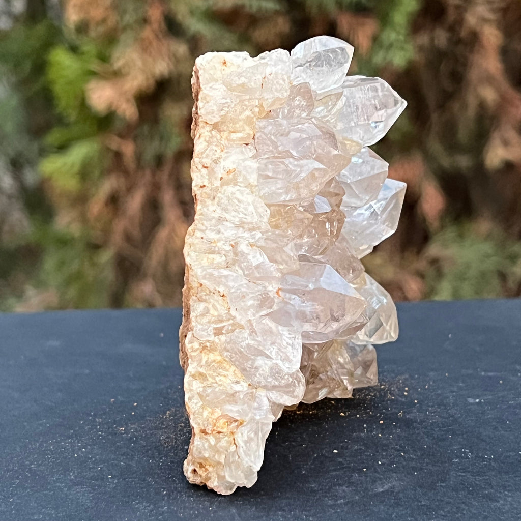 Cluster felie cuart incolor cristal de stanca din Zambia model 2, druzy.ro, cristale 3