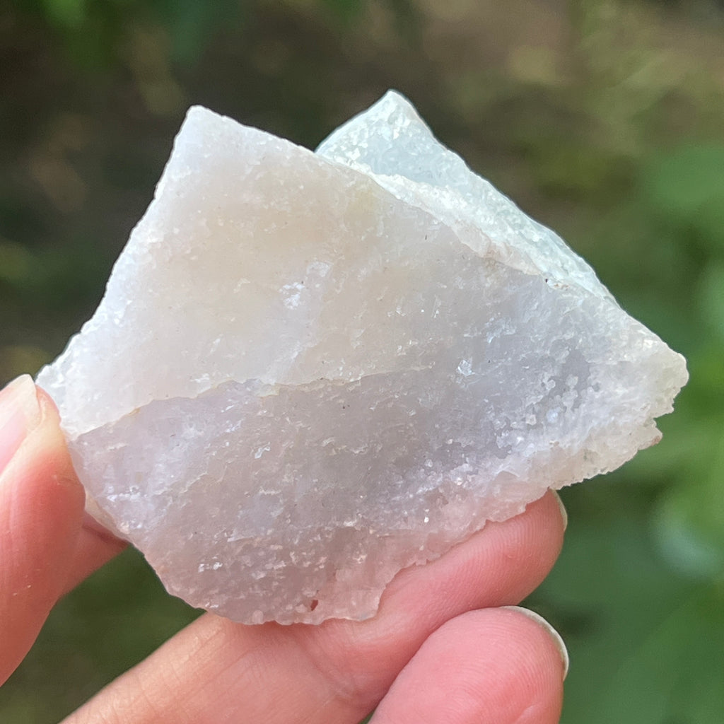 Agat albastru dantelat/ calcedonie Malawi mini m9, pietre semipretioase - druzy.ro 5 