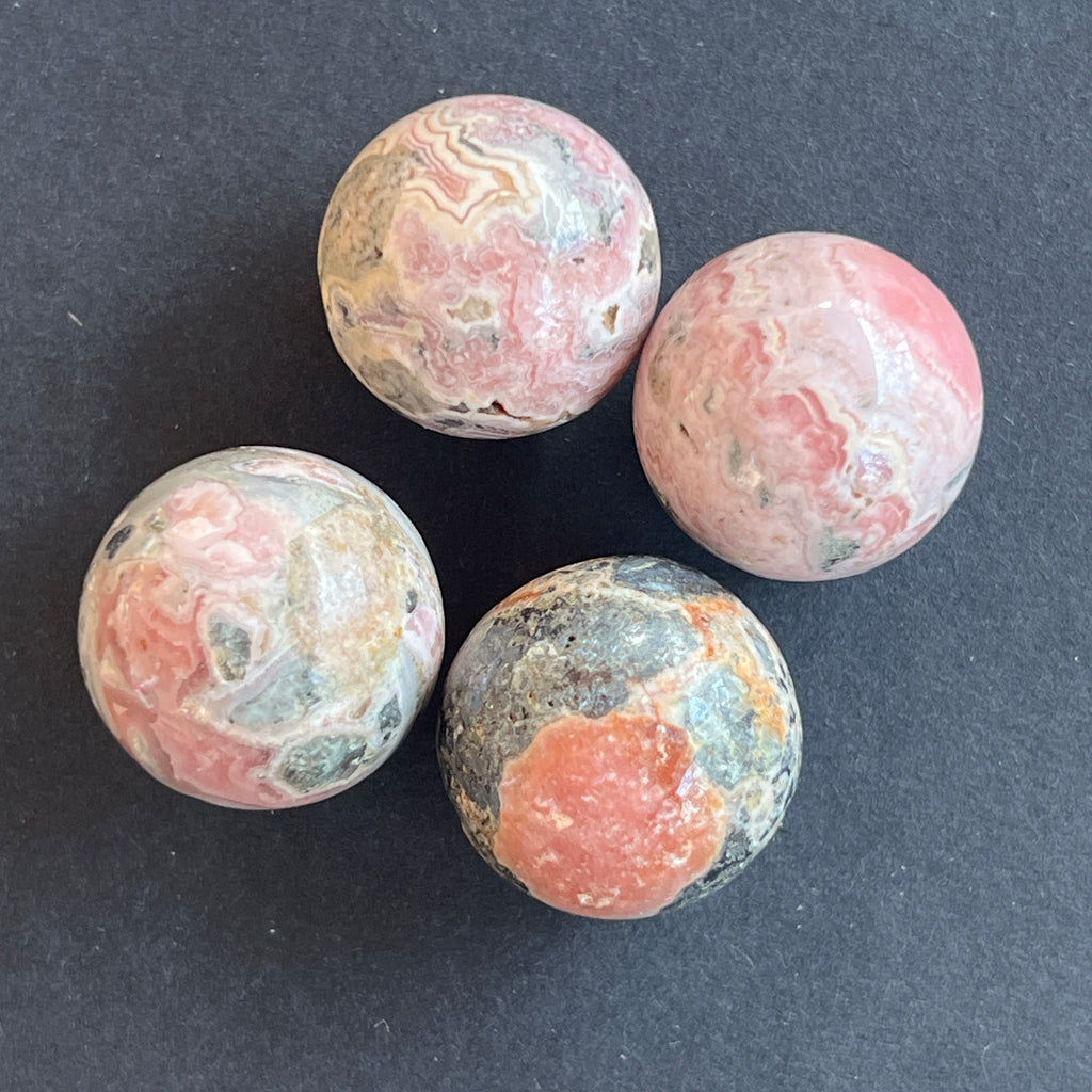 Sfera rodocrozit mini, pietre semipretioase - druzy.ro 2 