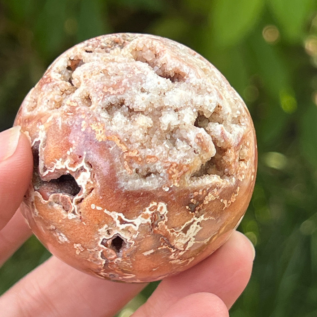 Sfera agat Crazy Lace | Model 4, pietre semipretioase - druzy.ro 13 