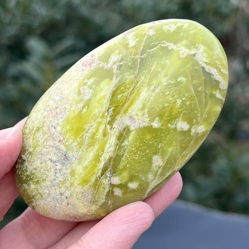 Serpentin galben palmstone XL6, pietre semipretioase - druzy.ro 2 