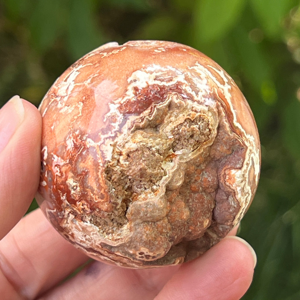 Sfera agat Crazy Lace | Model 4, pietre semipretioase - druzy.ro 10 