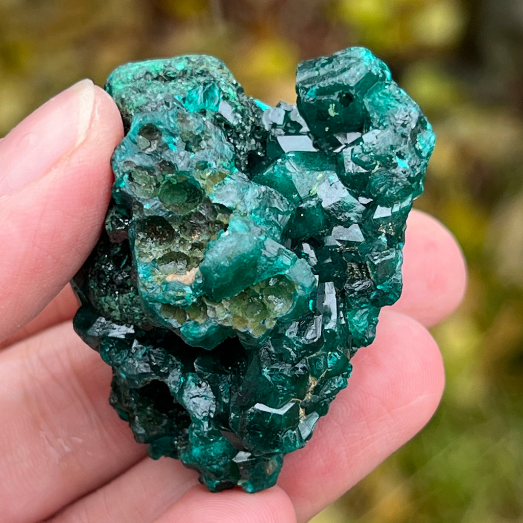 Dioptaz cluster din Congo model 6, pietre semipretioase - druzy.ro 9 