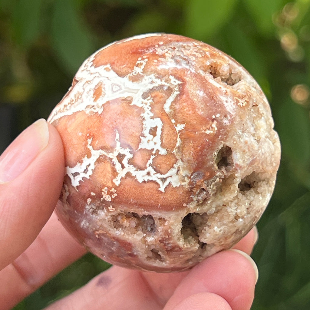 Sfera agat Crazy Lace | Model 4, pietre semipretioase - druzy.ro 5 