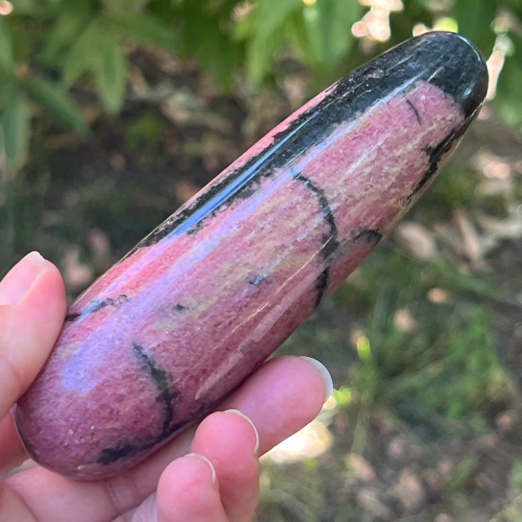 Bagheta masaj rodonit model 3, pietre semipretioase - druzy.ro 1 