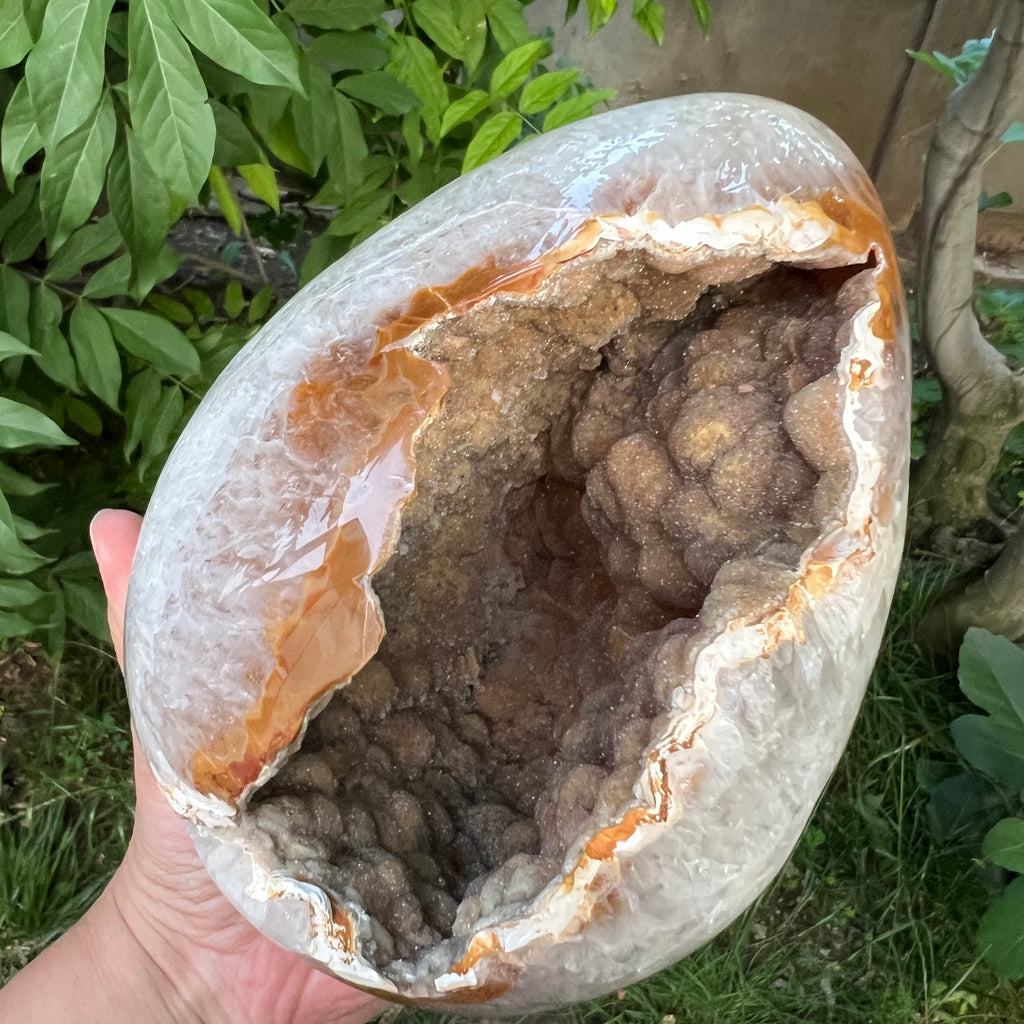 Ou Geoda calcedonie botroidala in agat, pietre semipretioase - druzy.ro 2 