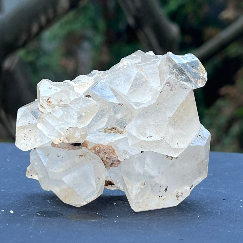 Cluster cuart incolor, floare de mina, cristal de stanca Zimbabwe m5, druzy.ro, cristale 1