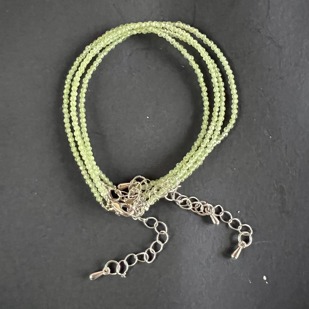 Bratara peridot 2mm reglabila, pietre semipretioase - druzy.ro 4 