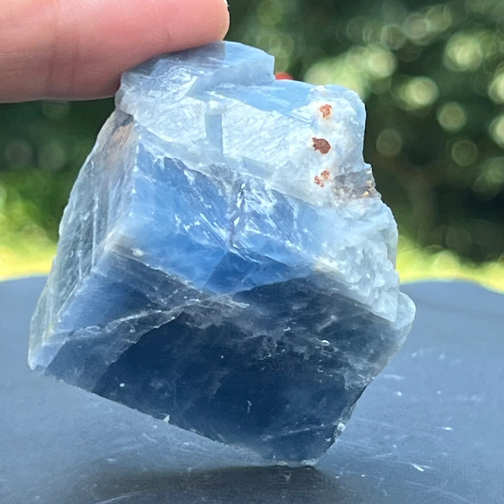Calcit albastru piatra bruta din Namibia model 10, pietre semipretioase - druzy.ro 1