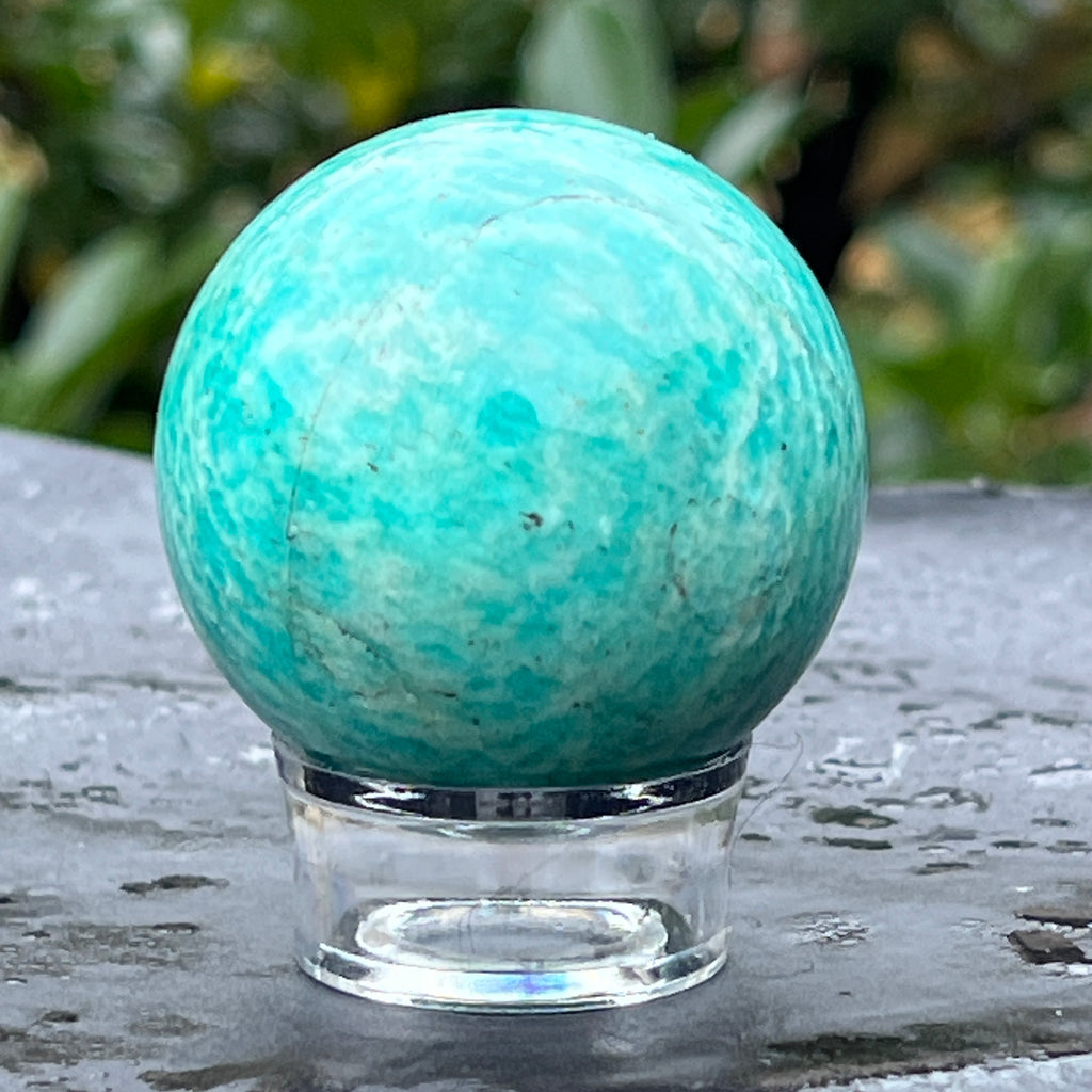 Sfera amazonit din Madagascar model 2, pietre semipretioase - druzy.ro 2 