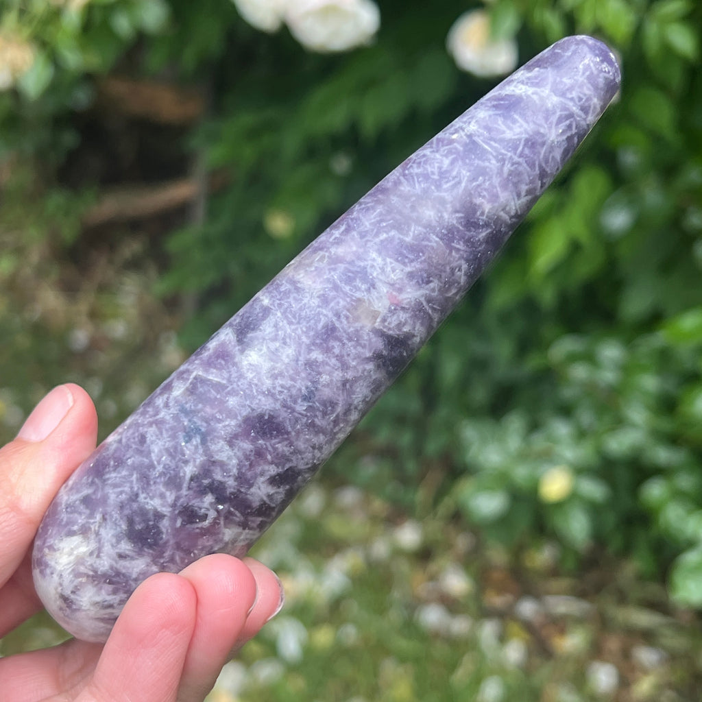 Bagheta Lepidolit din Madagascar m2, pietre semipretioase - druzy.ro 2 