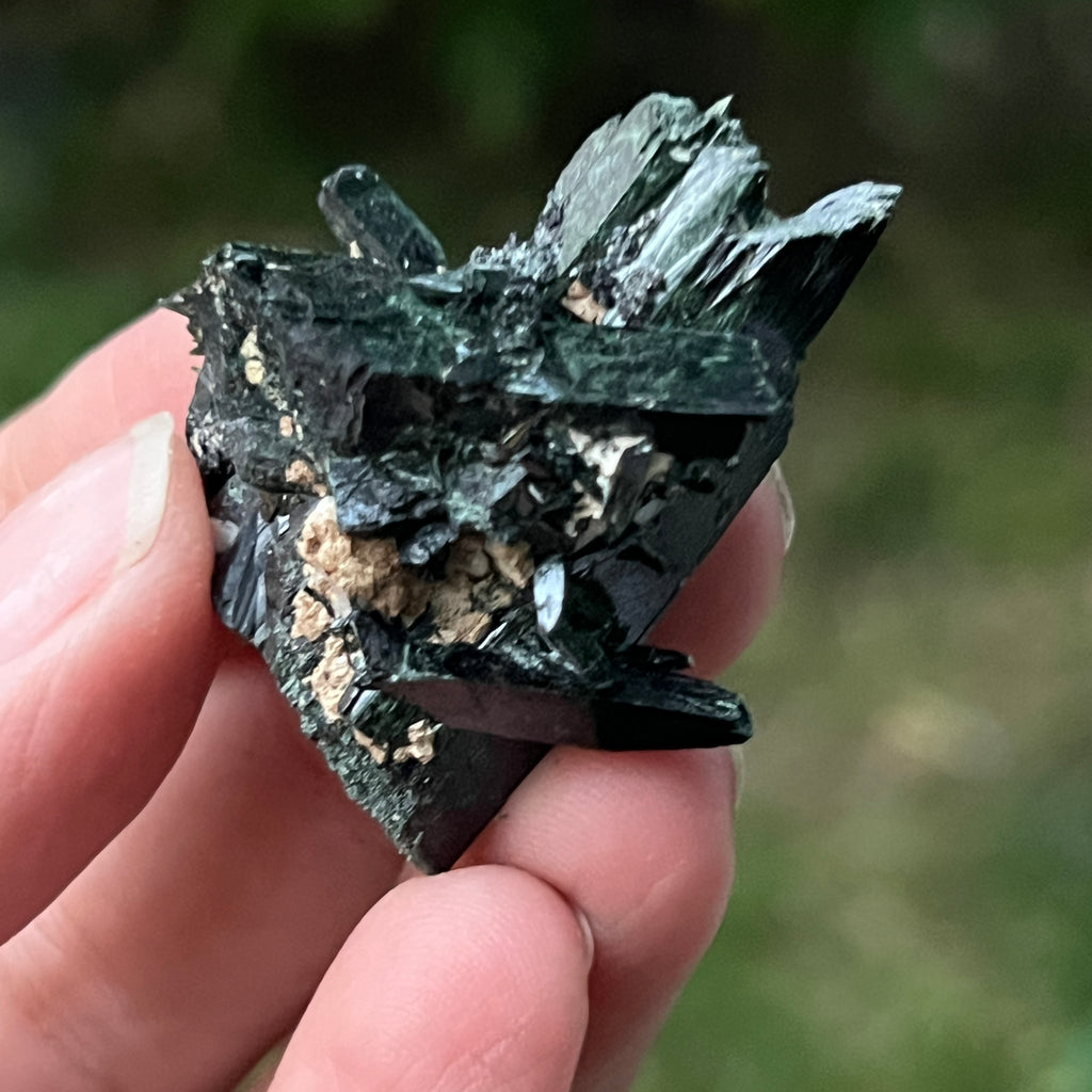 Cluster egirin mini cuart fumuriu/negru Zomba m16, pietre semipretioase - druzy.ro 2 