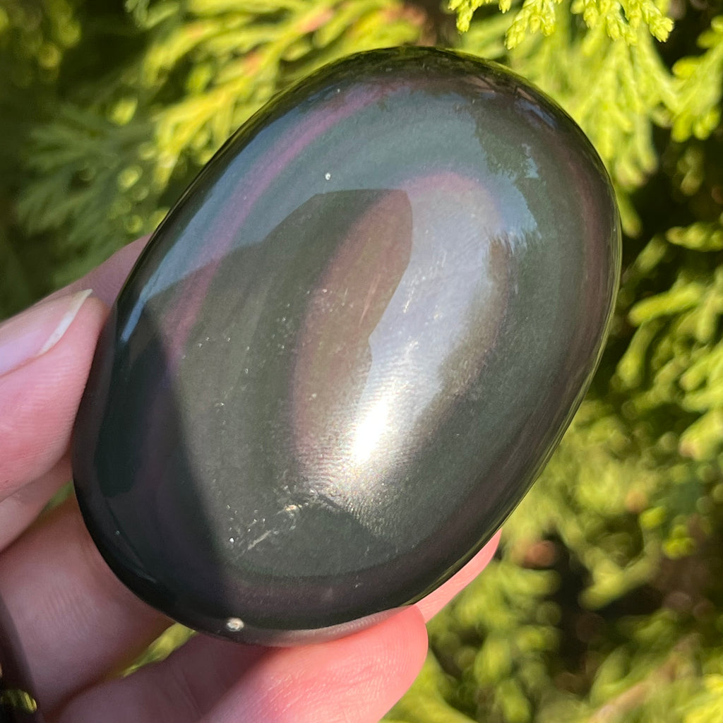 Obsidian curcubeu palmstone model 8, pietre semipretioase - druzy.ro 4 