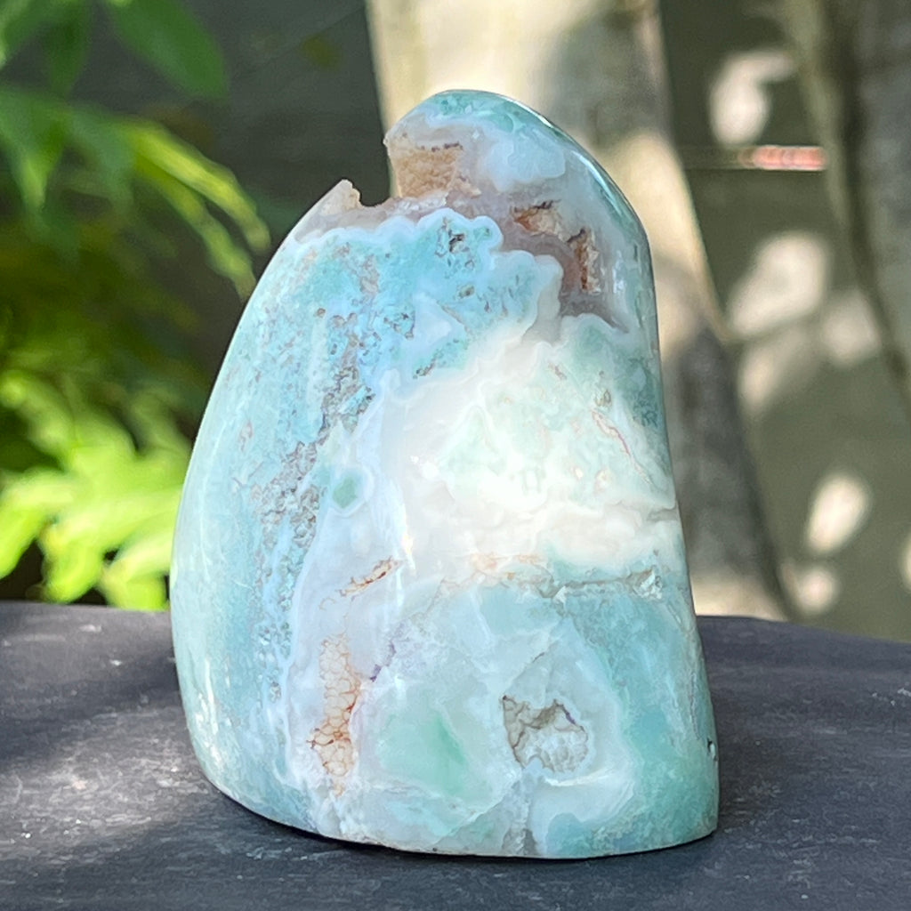 Calcedonie cu crom albastru-verzuie din Zimbabwe -forma libera| Model 4, pietre semipretioase - druzy.ro 4 