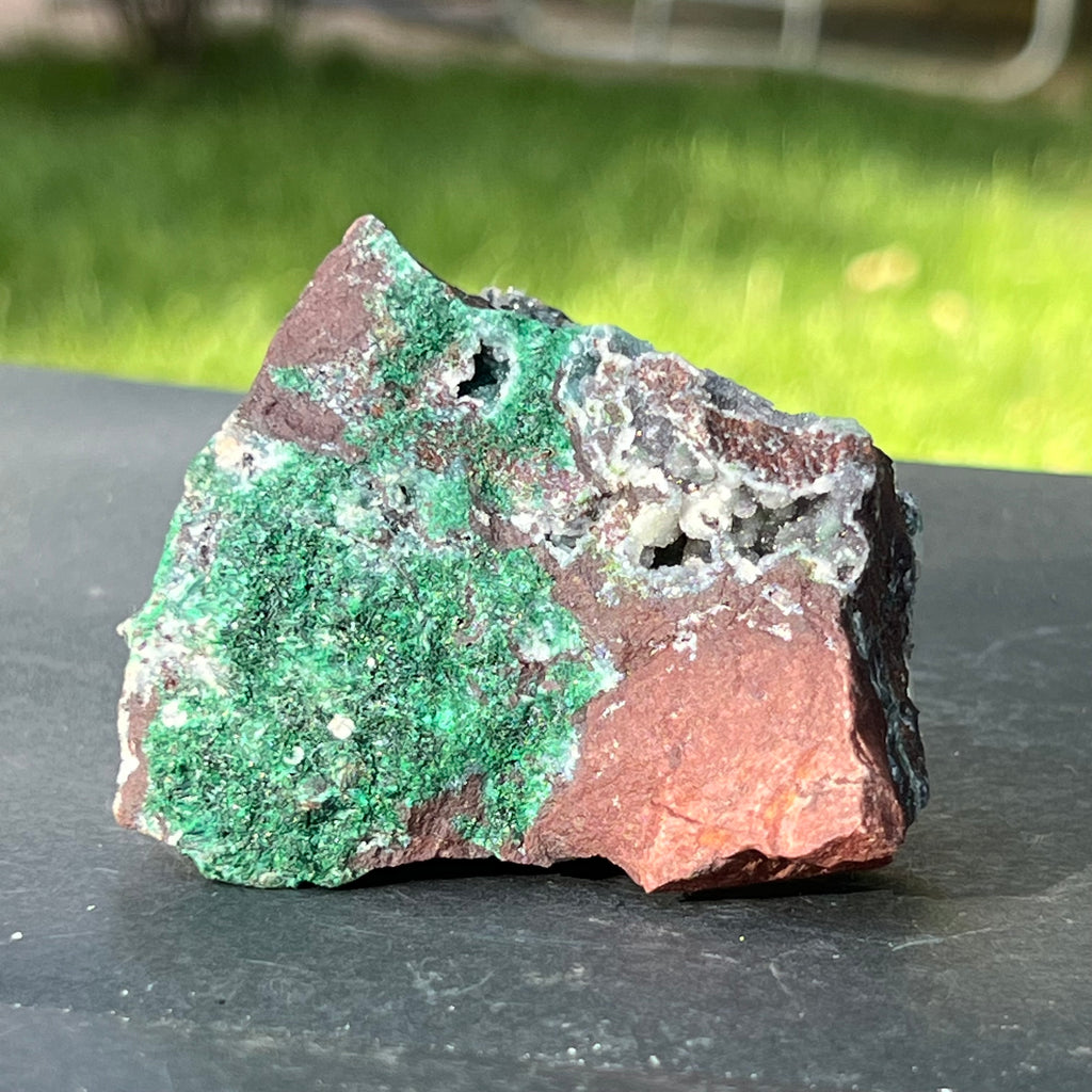 Malachit, dolomit in matrix cuart, cupru din Congo model 3, pietre semipretioase - druzy.ro 8