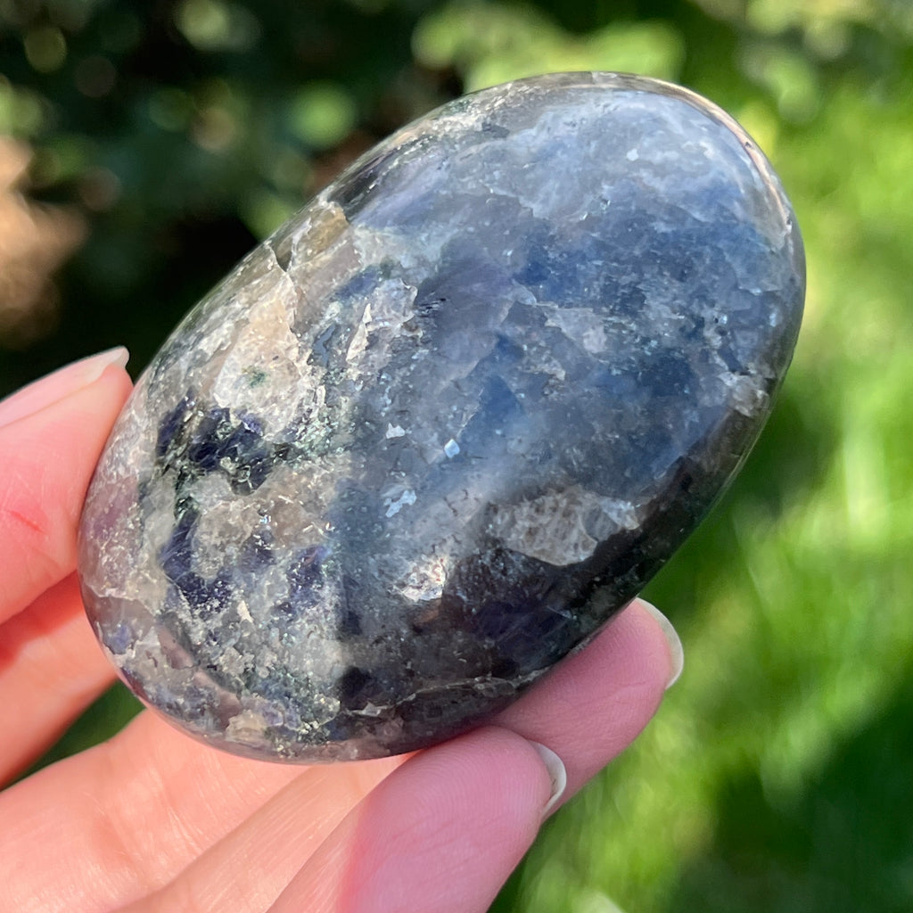 Palmstone Iolit (safir de apa) din Madagascar model 5, pietre semipretioase - druzy.ro 5 