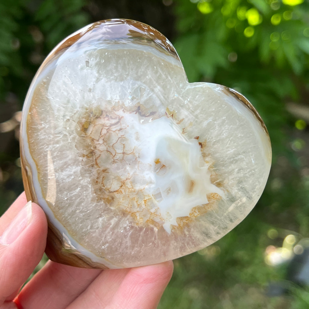 Inima agat model 2, pietre semipretioase - druzy.ro 3 