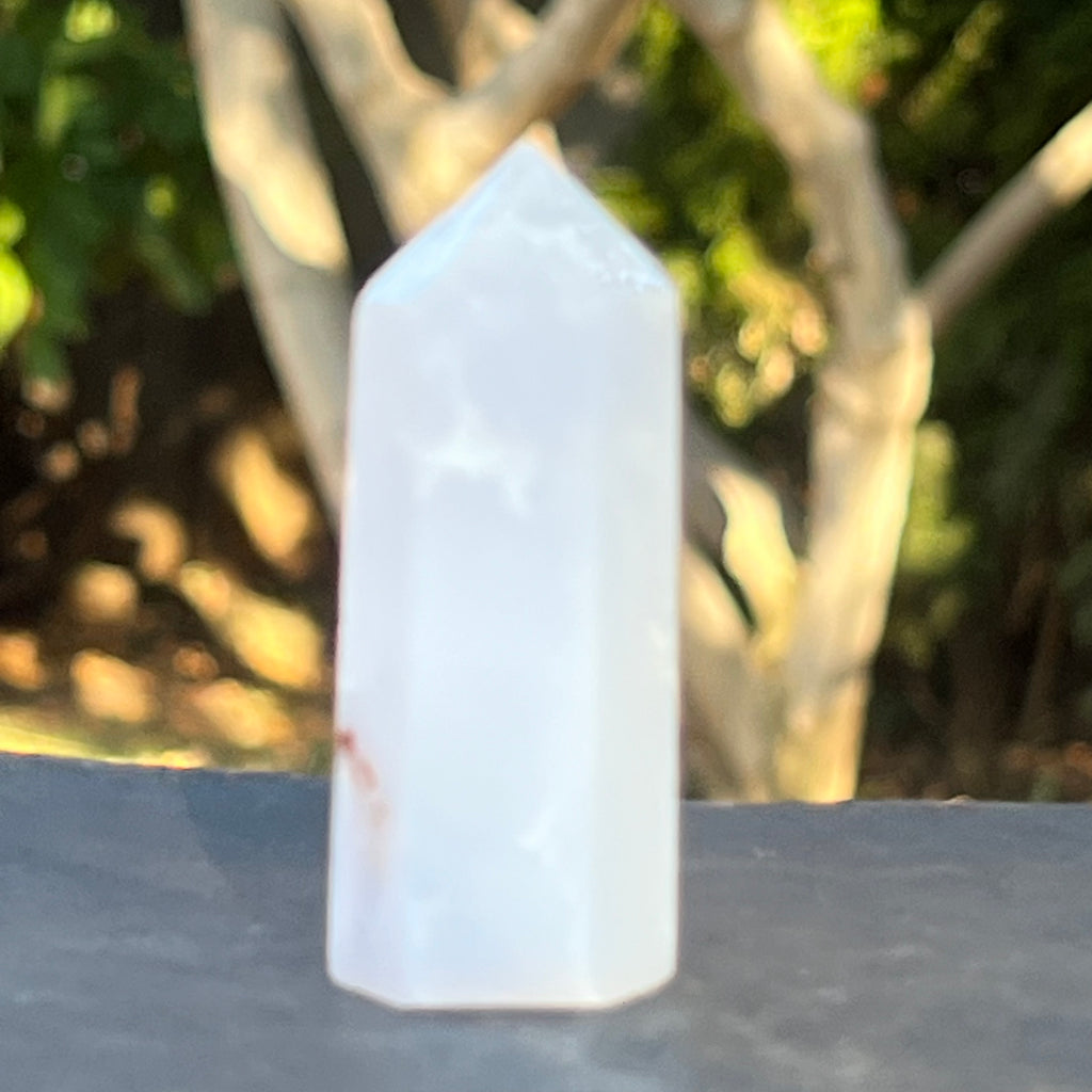 Obelisc calcedonie albastra model 2, druzy.ro, cristale 7