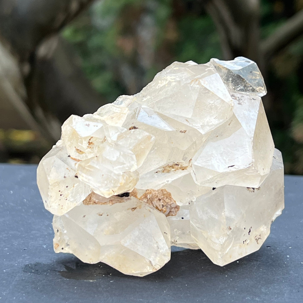 Cluster cuart incolor, floare de mina, cristal de stanca Zimbabwe m5, druzy.ro, cristale 3