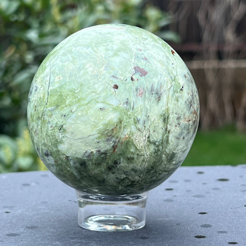 Crisopraz sfera m2, pietre semipretioase - druzy.ro 6 