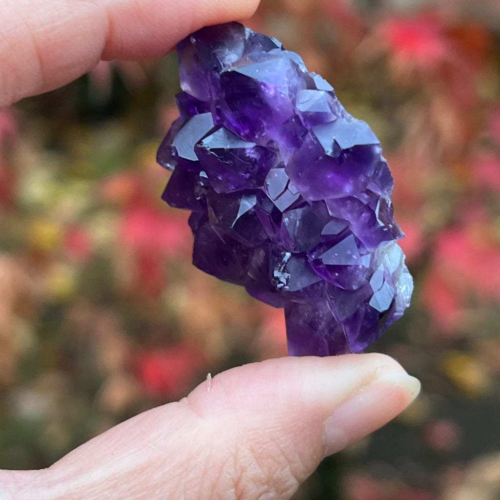 Cluster floare stalacit ametist Urguay model 2, ametist trandafir, calitate +AAA, druzy.ro, cristale 4