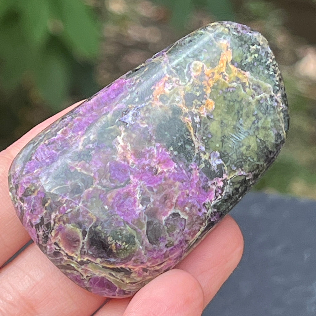Palmstone atlantisit (stichtit, serpentin) model 10, pietre semipretioase - druzy.ro 2 