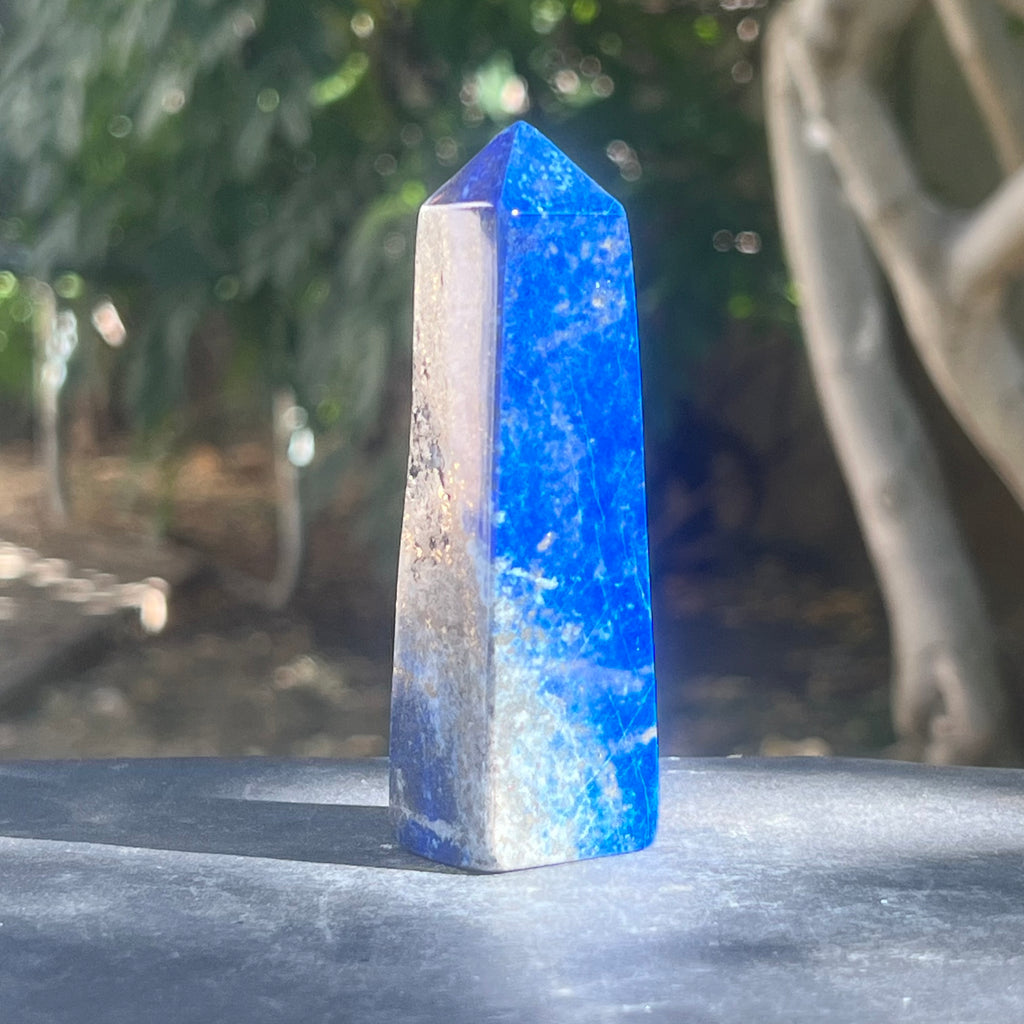 Turn/obelisc lapis lazuli m4, druzy.ro, cristale 1