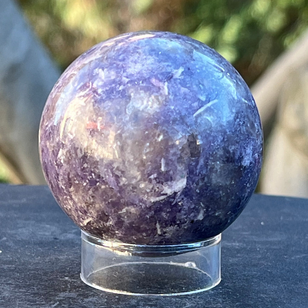 Lepidolit sfera model 5, druzy.ro, cristale 4