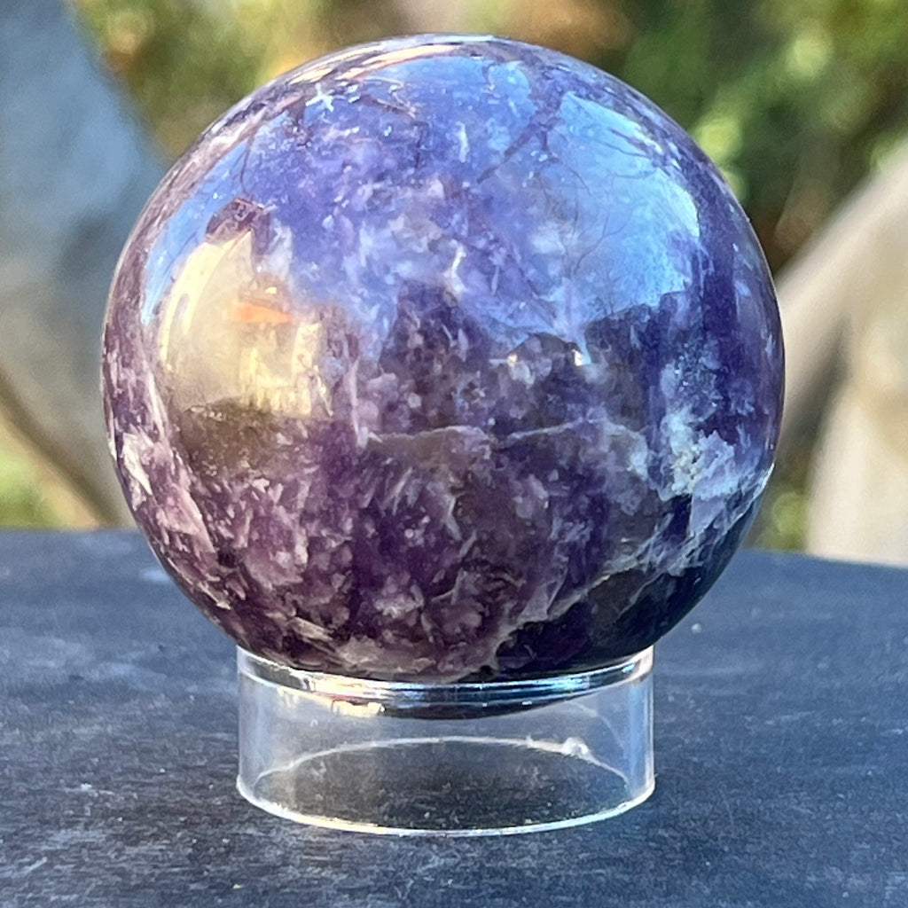 Lepidolit sfera model 3, druzy.ro, cristale 3
