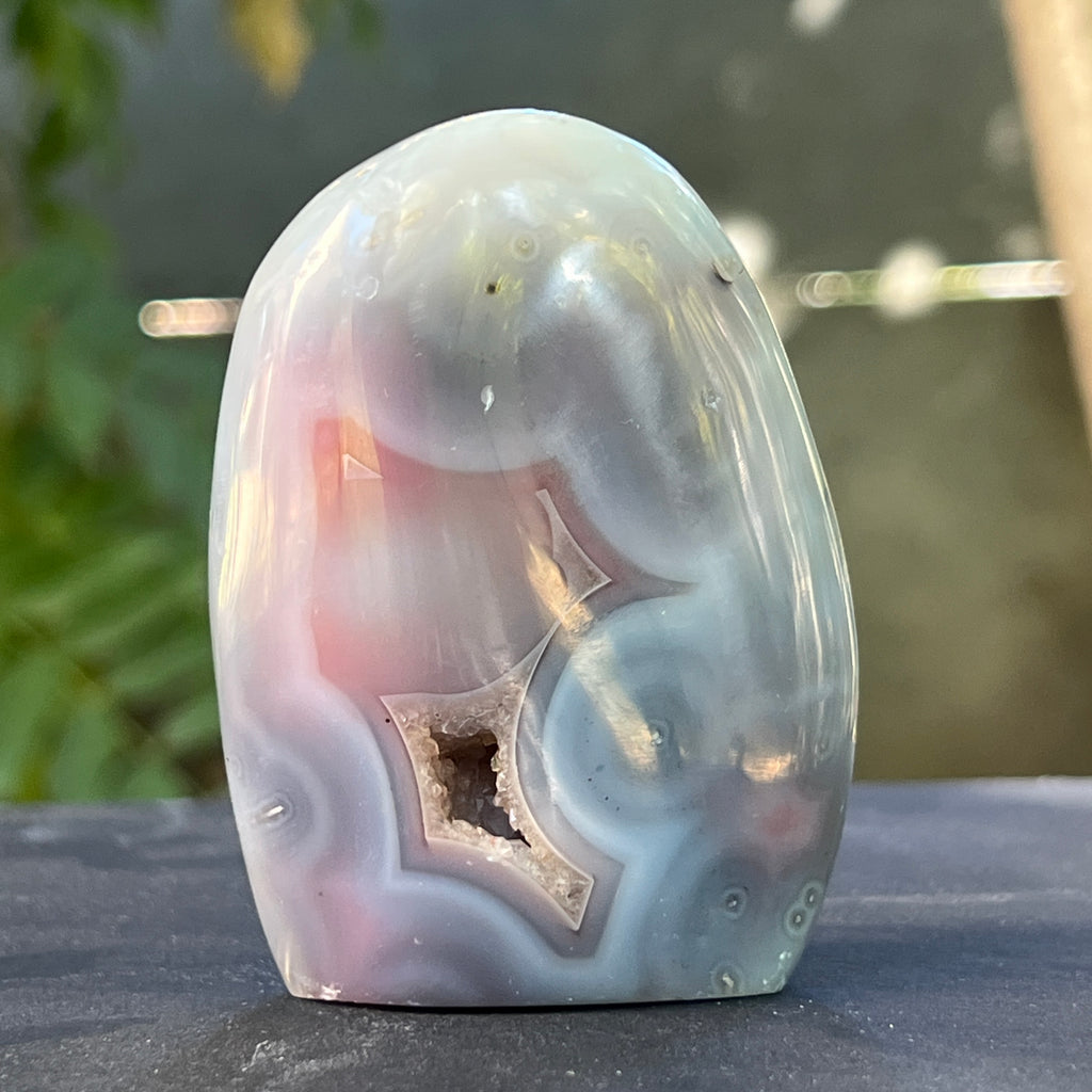 Sculptura agat de Botswana, agat river, unicat | Model 5, pietre semipretioase - druzy.ro 5 