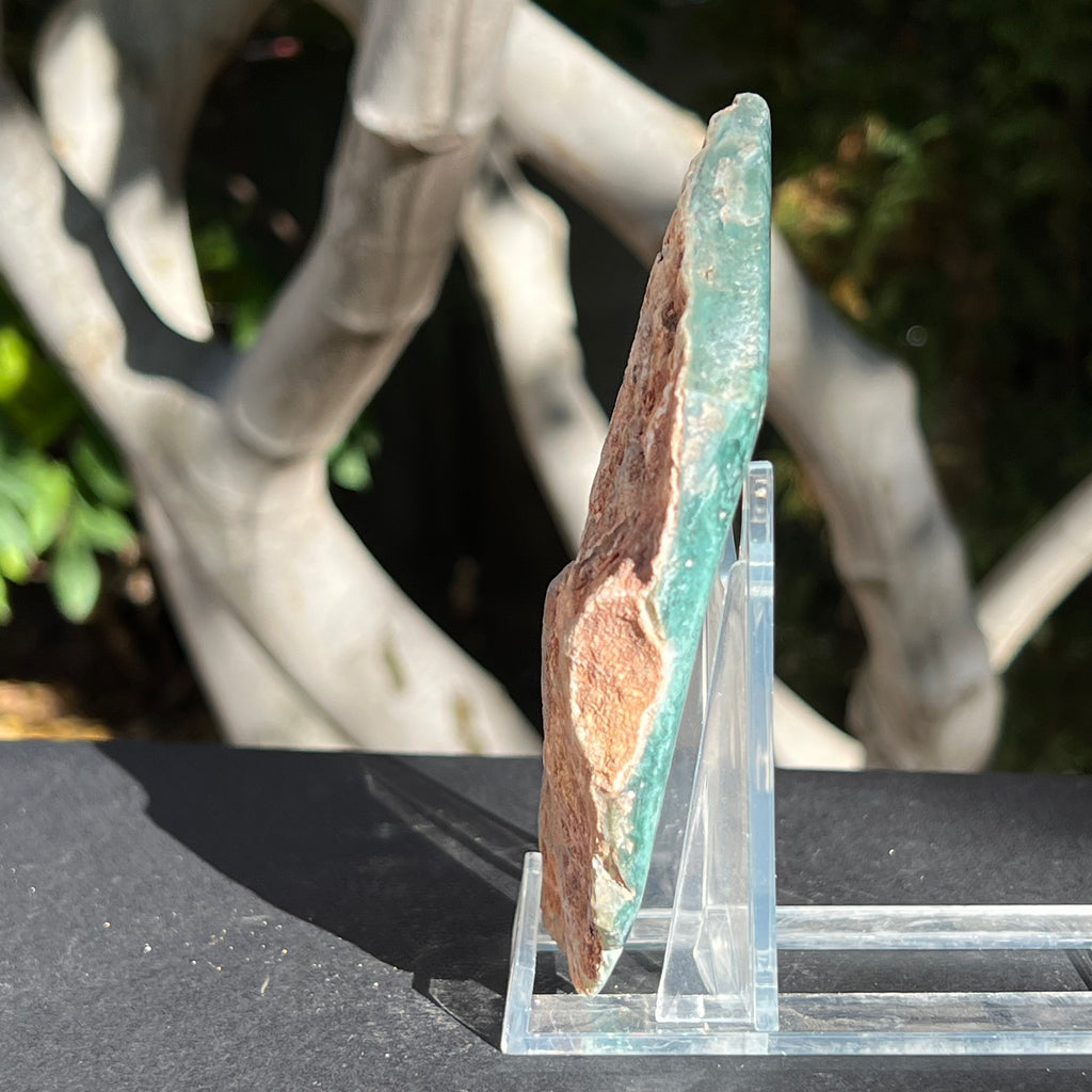 Crisopraz polisat pe o fata XL3 - 13 cm, druzy.ro, cristale 4